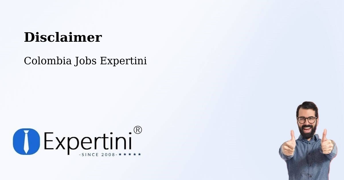 Disclaimer – Sucre - Colombia Jobs Expertini